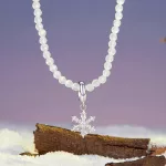 Ezüst nyaklánc hópihemedállal