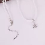 Ezüst nyaklánc hópihemedállal