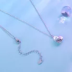 Ezüst nyaklánc rózsamedállal