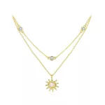 Ezüst nyaklánc napmedállal