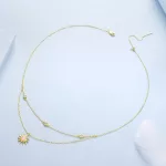 Ezüst nyaklánc napmedállal