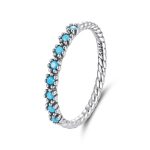 Ezüstgyűrű türkizzel, 8-as méret