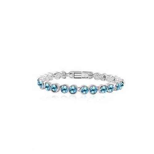 Swarovski köves karkötő Aqua Kék