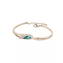 Swarovski köves karperec arany, kék