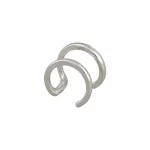 Ezüst fülklipsz duplasoros