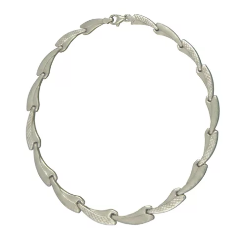 925 sterling ezüst karkötő, ocean wave, 19,5 cm