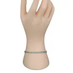 Ezüst karlánc, uniszex, 20,5 cm