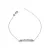 Ezüst karlánc, végtelen összetartozás, 20 cm