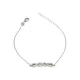 Ezüst karlánc, végtelen összetartozás, 20 cm
