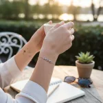 Ezüst karlánc, végtelen összetartozás, 20 cm