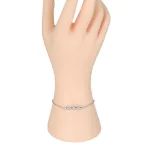 Ezüst karlánc, végtelen összetartozás, 20 cm