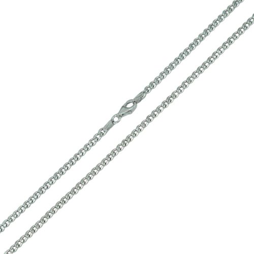 Ezüst nyaklánc, lapított pancer, 60 cm uniszex