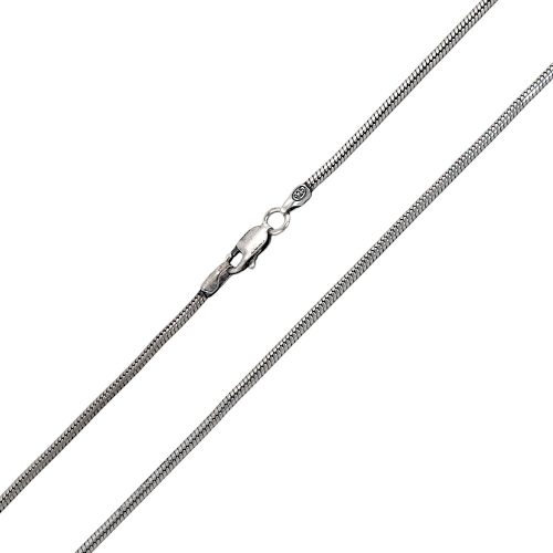 Ezüst nyaklánc, kígyó 60 cm uniszex