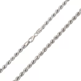 Ezüst férfi nyaklánc, 65 cm, 5 mm vastag