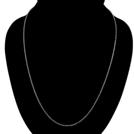 Ezüst nyaklánc, uniszex, Anker, 60 cm