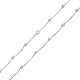 Ezüst nyaklánc, golyókkal, 42 cm