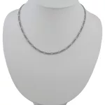Ezüst nyaklánc, figaro, 50 cm uniszex