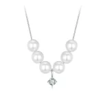 Ezüst nyaklánc gyöngyös medállal