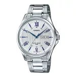 Casio Collection MTP-1384D-7A2VEF férfi karóra, ezüst/fehér