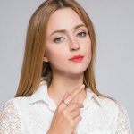 Szív ezüst gyűrű, Piros, 6