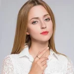 Szív ezüst gyűrű, Piros, 8