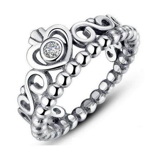 Szív mintás ezüst gyűrű, 6