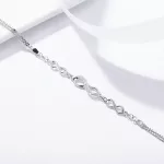 Ezüst karkötő a végtelen jelével
