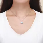 Ezüst charm, hableány uszony