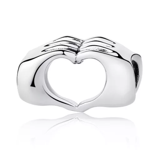 Ezüst charm 925, kéz