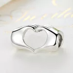 Ezüst charm 925, kéz