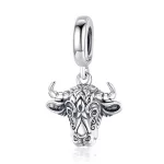 Ezüst charm 925, bikafej