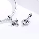 Ezüst charm 925, bikafej