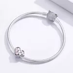 Ezüst charm 925, szív 