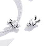 Ezüst charm 925, nyuszi