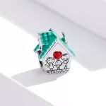 Ezüst charm 925, házikó