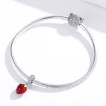 Ezüst charm 925, eper
