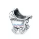 Ezüst charm 925, babakocsi