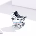 Ezüst charm 925, babakocsi