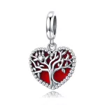 Ezüst charm, életfa