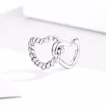 Ezüst charm 925, páros szív