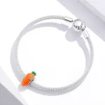 Ezüst charm 925, sárgarépa