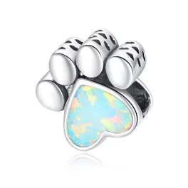 Ezüst charm 925, kutyamancs