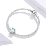 Ezüst charm 925, kutyamancs