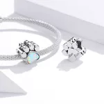 Ezüst charm 925, kutyamancs