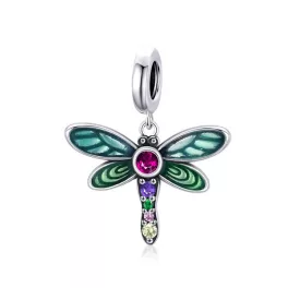 Ezüst charm 925, szitakötő