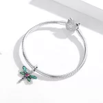 Ezüst charm 925, szitakötő