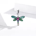 Ezüst charm 925, szitakötő