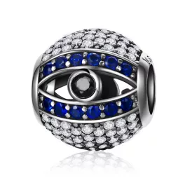 Ezüst charm 925, titokzatos szem