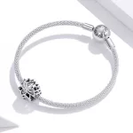 Ezüst charm 925, lótuszvirág