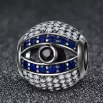 Ezüst charm 925, titokzatos szem